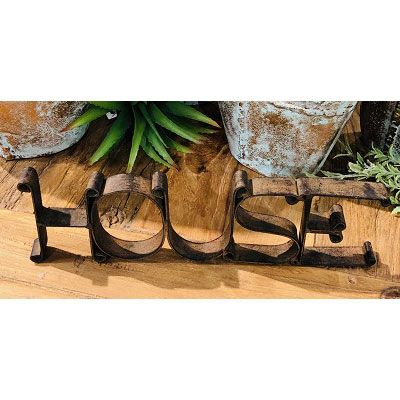 HOUSE Cutout Sign-Rust-51138